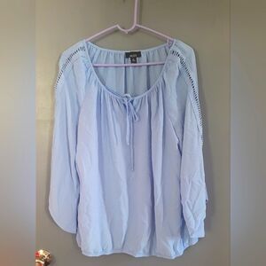 Alyx Blue Peasant Blouse